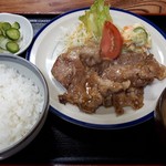 Kikaku Shokudo - ガーリック焼定食900円