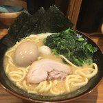 吉祥寺家 - ラーメン７３０円＋ほうれん草１００円