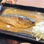 濱焼北海道魚萬 - 日替わり朝定食「鯖味噌定食」(700円)