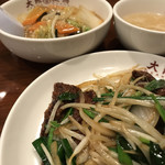 Osaka Osho Matsue Hamanogi Ten - 中華丼(小)、レバニラ炒め