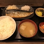 Yuhi Shokudo - 塩サバ定食＝６００円