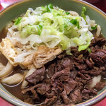 うおけんや - 肉うどん 中間