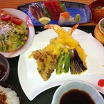 和食 南 - 天ぷら定食＋刺身３点盛り