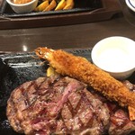 Steak Gusto Kisarazu Minami Inta- Ten - 熟成赤身ロースステーキ300g ＋ トッピング海老フライ