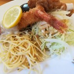 GRILL 風媒花 - 風ランチ(ハンバーグ、チキン南蛮、エビフライ)1300円+税