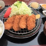 かつみち - ヒレカツ定食４枚1080円