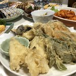 Shiwa Green Hotel - 食べ飲み放題3,000円のお料理…天ぷら