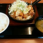 からやま - 生姜焼き　からあげ定食　７４５円込