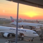 Diamond Premier lounge Haneda Kuko Kokunaisen - 夕焼け