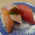 Muten Kura Zushi Mita Ten - トロ三種盛り