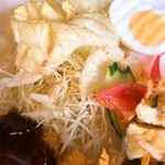 峠カフェ・レスト - 野菜サラダ、キャベツが中心