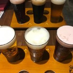 Craft Beer Tap Grill & Kitchen Umeda Ten - ３種飲み比べ