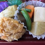 Super Center Okuwa Kota Ten - 鯖塩焼き 鶏唐揚げ 煮物