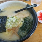 Denryu ken - とんこつ塩ラーメン850円