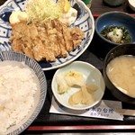 庄や - ジャンボ竜田揚げ定食850円