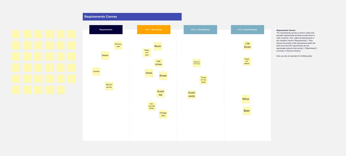 Template cover of Simple Requirement Canvas