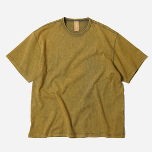 Frizmworks - OG VINTAGE DYEING HALF TEE - OLIVE -  - Main Front View