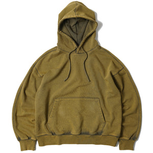 Frizmworks - OG VINTAGE DYEING PULLOVER HOODY - OLIVE -  - Main Front View