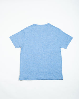 Double RL By Ralph Lauren - RRL LOGO T-SHIRT - HEATHER BLUE -  - Alternative View 1