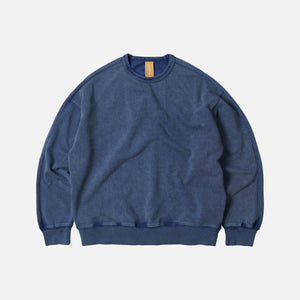 Frizmworks - OG VINTAGE DYEING SWEATSHIRT - WASHED NAVY -  - Main Front View