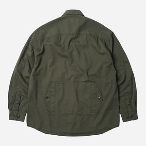 Frizmworks - TWILL UTILITY POCKET SHIRT JACKET - OLIVE -  - Alternative View 1