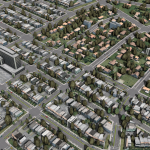 Procedural Generation of Parcels in Urban Modeling