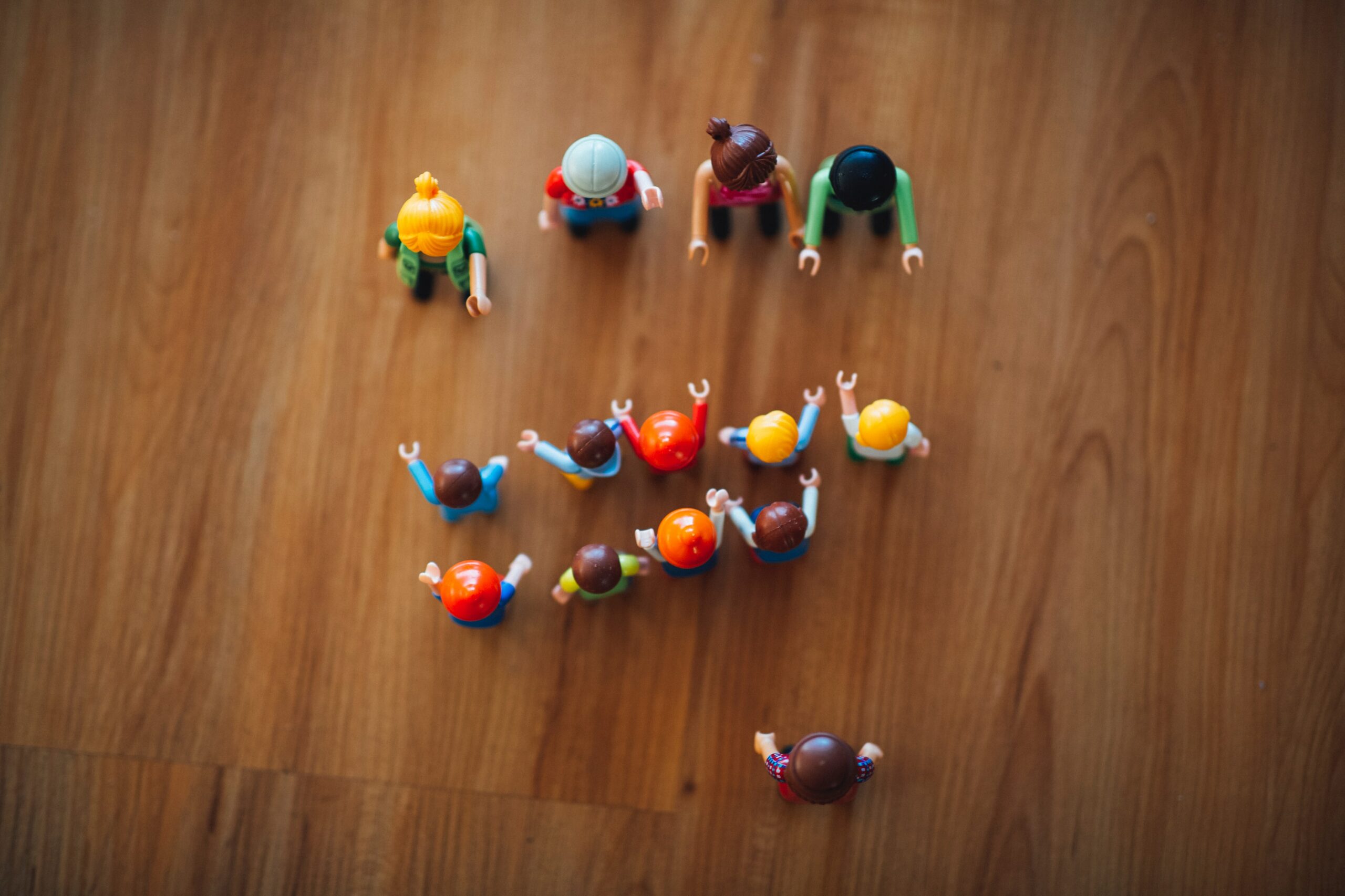 Miniature figures of people