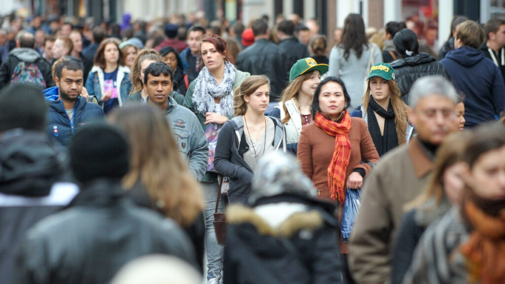 People walking