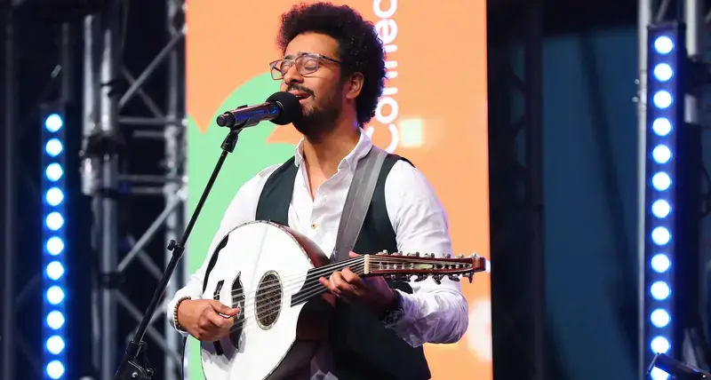 A singer at a concert held during the Tenth World Urban Forum in Abu Dhabi ©UN-Habitat/Babu Lal