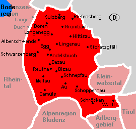 Municipios en el Bregenzerwald