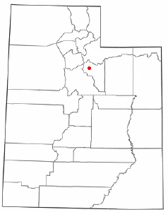 Location of Daniel, Utah