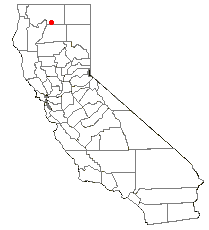 Location of Dunsmuir, California