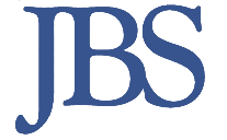 Dies Bild zeigt das Logo der US-amerikanischen John Birch Society und besteht aus den jeweiligen Großbuchstaben JBS, welche in blau auf einen weißen Hintergrund abgebildet sind.