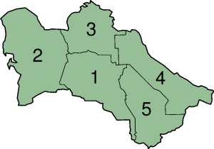 Províncies del Turkmenistan