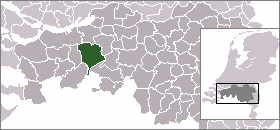Poziția localității Breda