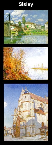 Paintings by Sisley