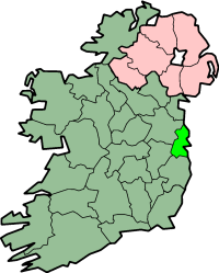 Localização do Condado de Dublin na Irlanda
