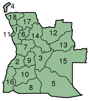 Angola tartományai