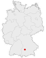 Розташування міста Аугсбург