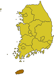 Poziția regiunii Jeju