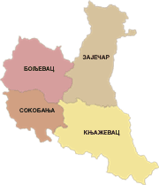 Schematische Karte der Kreise im Bezirk