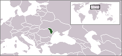 Location of મૉલ્ડોવા