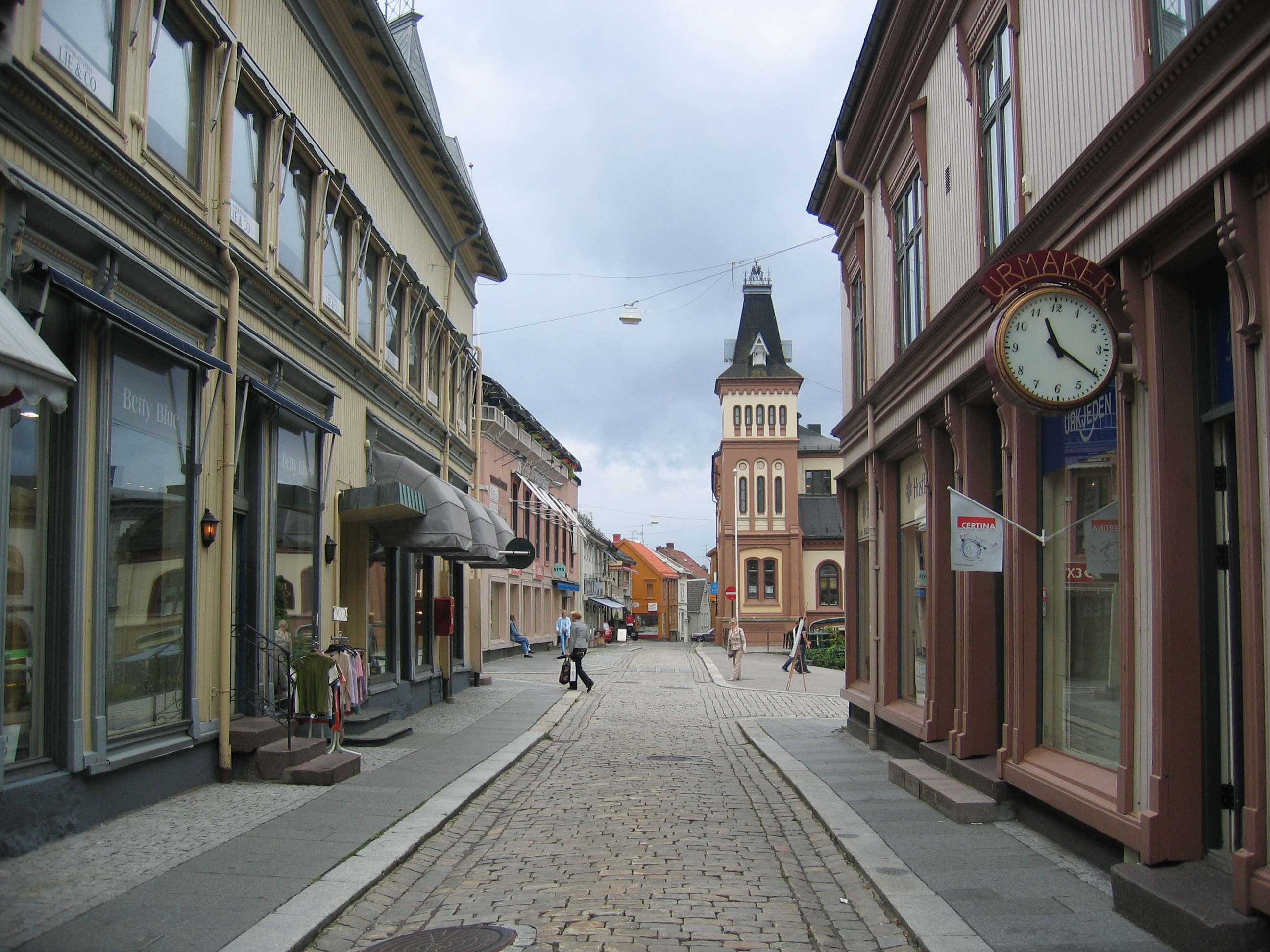 Øvre Langgate i Tønsberg.