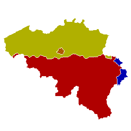 Komotanefs kil Belgäna: Nedänapükik (yeloviko), Fransänapükik (rediko), Deutänapükik (blöviko).