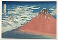 Katsushika Hokusai "Punane Fuji" sarjast "36 vaadet Fuji mäele"