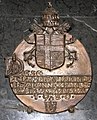 Memorial Plaque in St. Hedwig's Cathedral, Berlin, Germany.