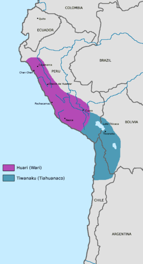 Localização de Tiauanaco-Huari
