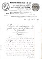 Lettre à entête, 1859.