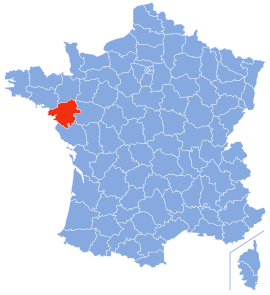 लावार-अतलांतिकचे फ्रान्स देशाच्या नकाशातील स्थान