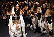Moorse kostuums in de parade